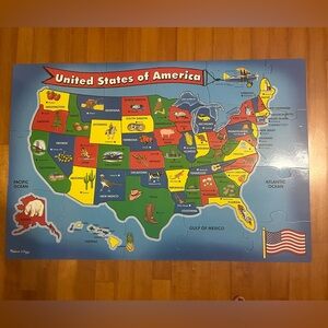 Melissa and Doug large USA map floor puzzle